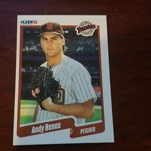 Andy benes 1990 fleer card